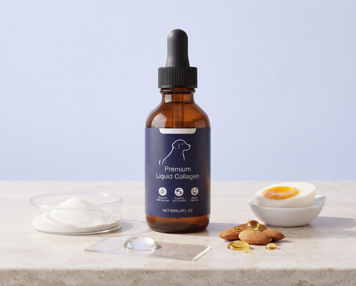 Elvaro bottle with collagen, hyaluronic acid, vitamin E and biotin